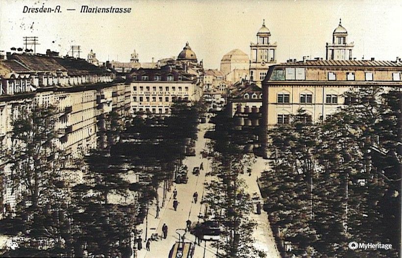 Blick in die Marienstr zum Fremdenhof 'Drei Raben' Blick in die Marienstr zum Fremdenhof 'Drei Raben'