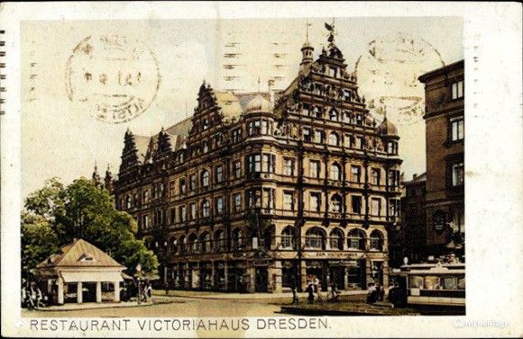 Postkartenansicht 'Victoria-Haus' Dresden Postkartenansicht 'Victoria-Haus' Dresden