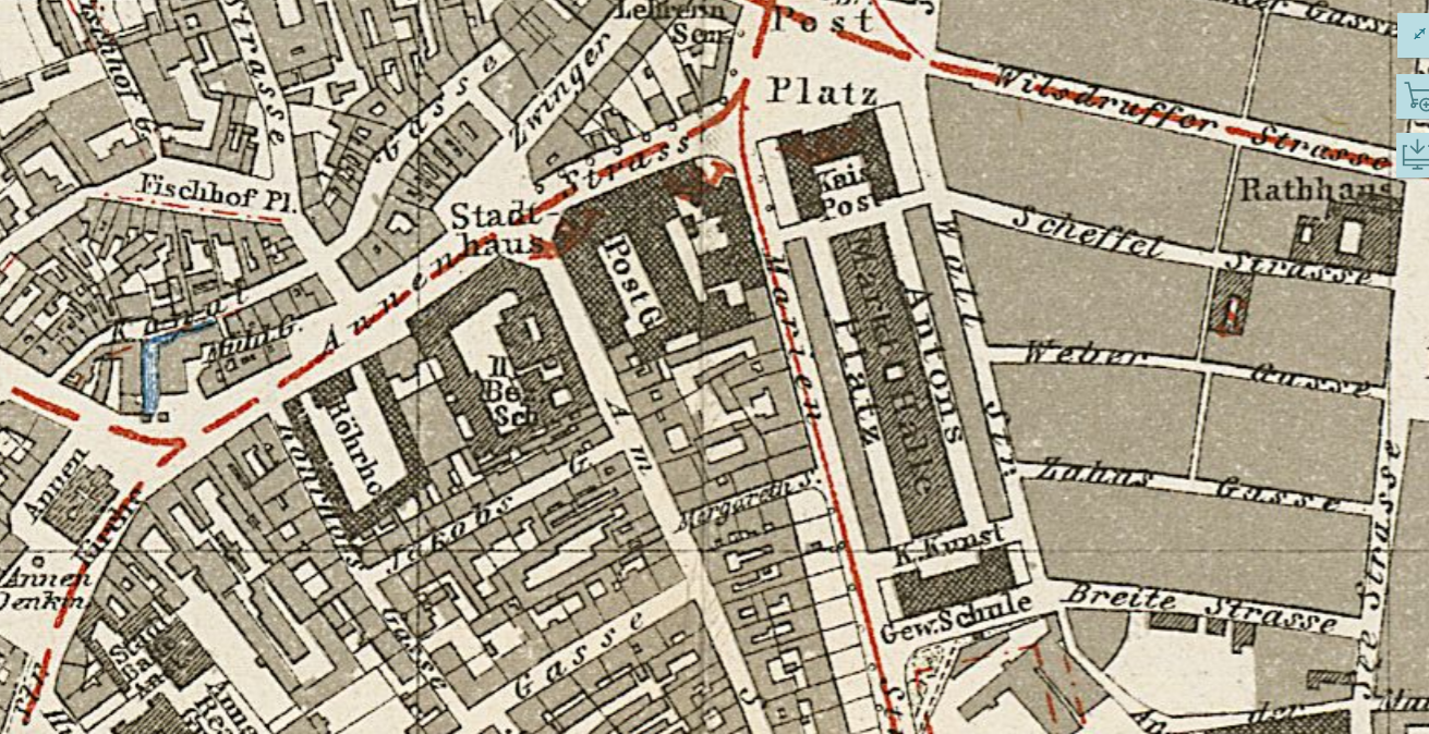 Marienstraße um 1900